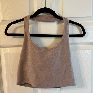 Beyond yoga beige halter top
